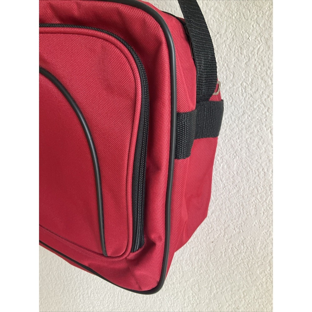 American Tourister Carry On Shoulder Travel Overnight Shoulder Bag Airline Red - Picture 4 of 11